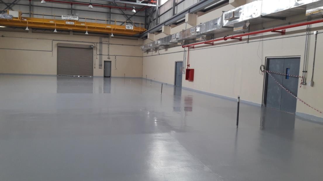 Finished specialist industrial floor coating